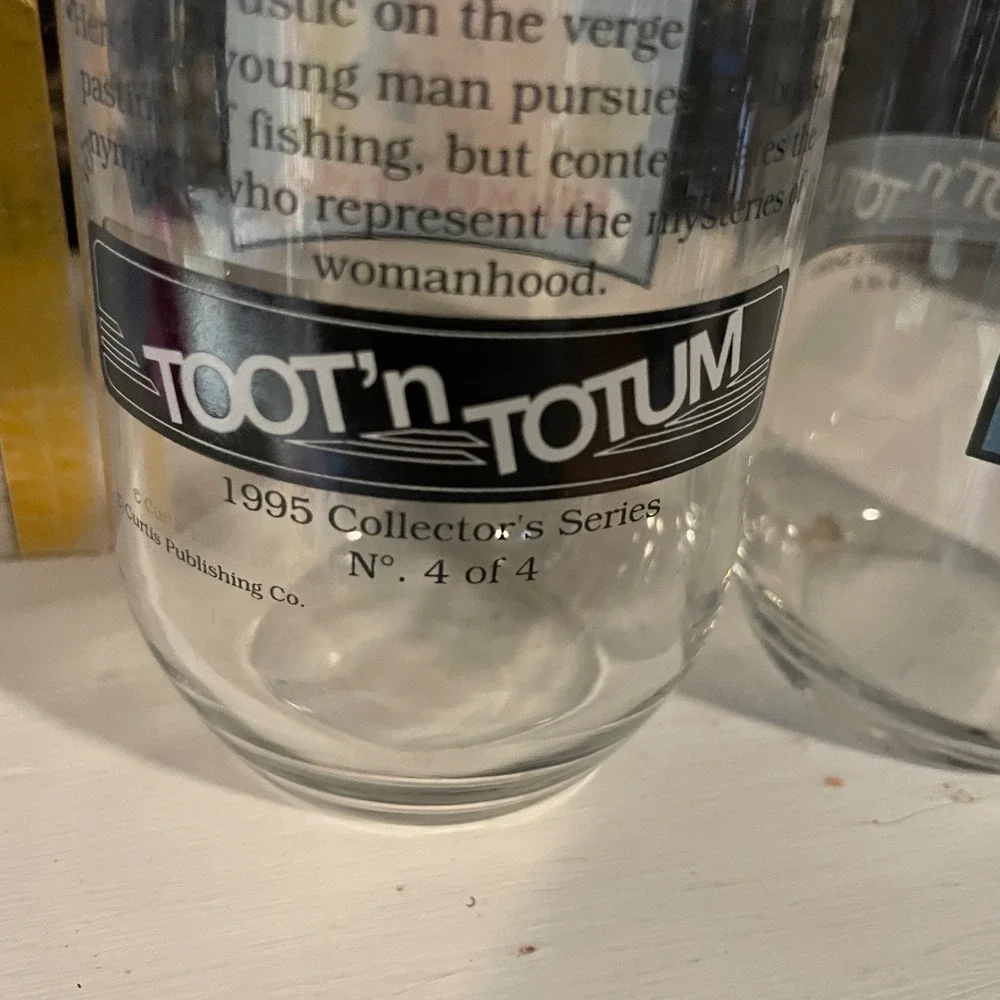 Norman Rockwell‎ Toot 'n Totum Summer Time Collector Glasses 1995 Series